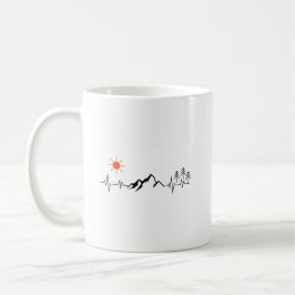 minimalistisk berg kaffemugg