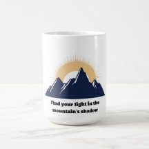 Minimalistisk berg- och soluppgångsdesign