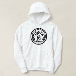 Minimalistisk bergshiker Trekking Äventyr Hoodie