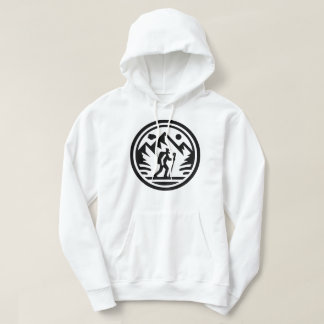 Minimalistisk bergshiker Trekking Äventyr Hoodie