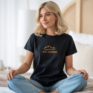 Minimalistisk Bergskjorta Enkel Linjedesign T Shirt