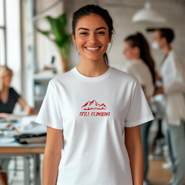 Minimalistisk Bergskjorta Enkel Linjedesign T Shirt