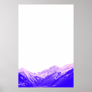 Minimalistisk bergsPoster Poster