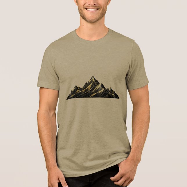 ​Minimalistisk bergssilhuett grafisk t-shirt (Framsida)