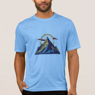 Minimalistisk bergstopp - symbol för uppnåendet t shirt