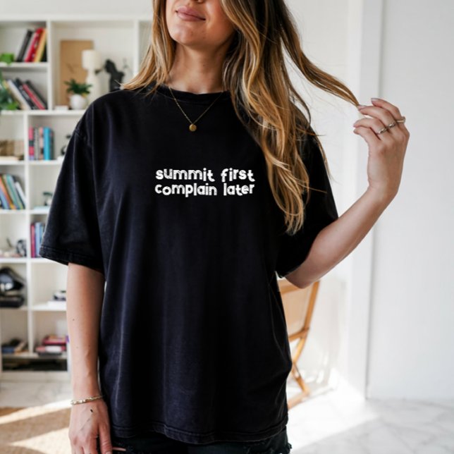 Minimalistisk Bergströja Enkel Linjedesign T Shirt (Skapare uppladdad)