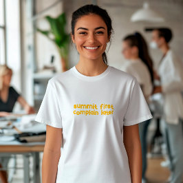 Minimalistisk Bergströja Enkel Linjedesign T Shirt