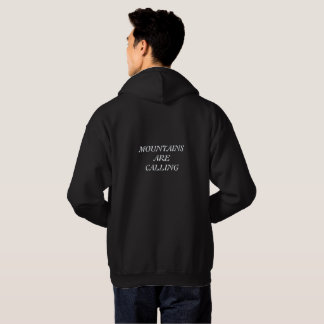 Minimalistisk Bergsvandrar Grafik - Alpin Hoodie
