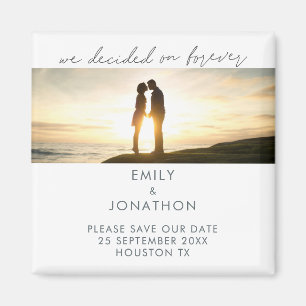 Minimalistisk beslutad om Spara datum för Forever Magnet