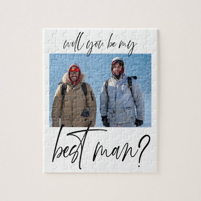 Minimalistisk Best Man Frieri Pussel (Vertikal)