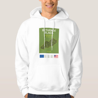 Minimalistisk Bethpage Black Ryder Cup Linje Print Hoodie