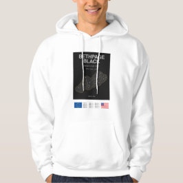 Minimalistisk Bethpage Black Ryder Cup Linje Print Hoodie