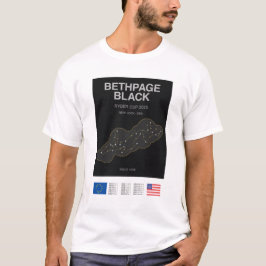 Minimalistisk Bethpage Black Ryder Cup Linje Print T Shirt