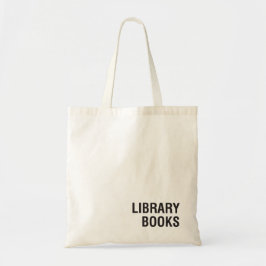 Minimalistisk Bibliotek Bok Tote Bag Tygkasse