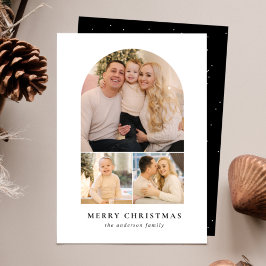 Minimalistisk bild 3-foto julkort