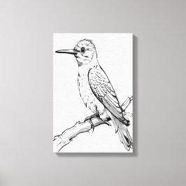 Minimalistisk bild av fågel