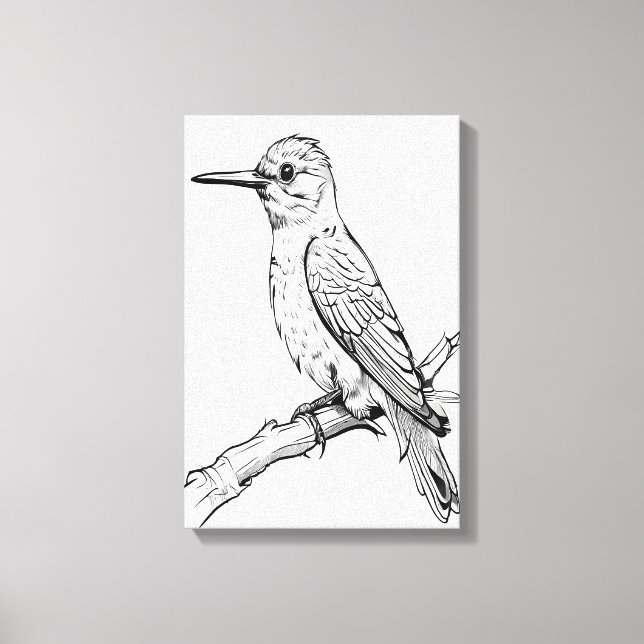 Minimalistisk bild av fågel (Framsida)