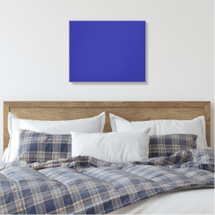 Minimalistisk blå canvas lugn modern väggkonst