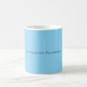 Minimalistisk, blå Elegant, modern Kaffemugg