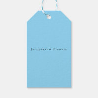 Minimalistisk blå enkel elegant klassisk namn