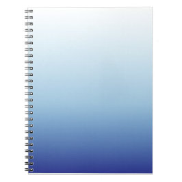 Minimalistisk Blå Gradient Bakgrund Anteckningsbok