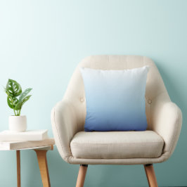 Minimalistisk Blå Gradient Bakgrund Kudde
