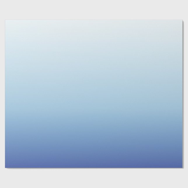 Minimalistisk Blå Gradient Bakgrund Presentpapper (Platt)
