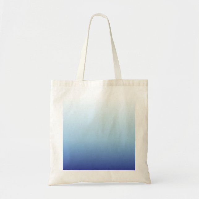 Minimalistisk Blå Gradient Bakgrund Tygkasse (Framsidan)