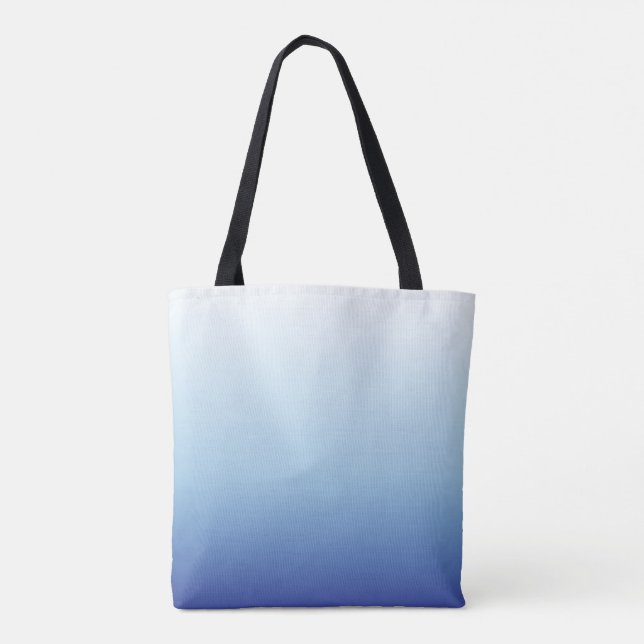 Minimalistisk Blå Gradient Bakgrund Tygkasse (Baksida)