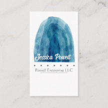 Minimalistisk blå och vit vattenfärgsdesign