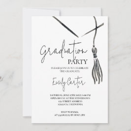 Minimalistisk Bläck-kalligrafi Studenten Inbjudningar