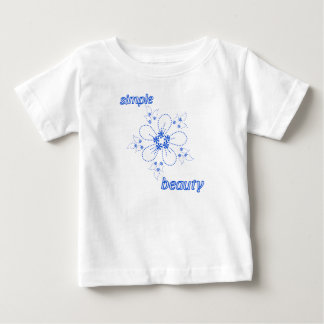 "Minimalistisk blåstreckad konsthandduk av typen B T Shirt