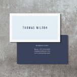 Minimalistisk blåvit konsult för professionell visitkort<br><div class="desc">Enkel kontokortsmall för anpassade. Elegants- och coolans utformning. Perfekt för eventuella professioneller.</div>