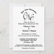 Minimalistisk blir de två en vit Bröllop