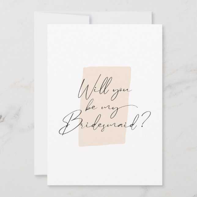 Minimalistisk blir du min bridesmedalj. inbjudningar (Framsida)