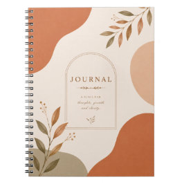 Minimalistisk blomjournal | Neutral anteckningsbok