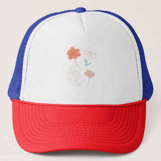 Minimalistisk blomkonst keps