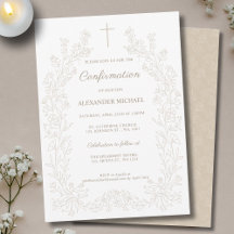 Minimalistisk blomkrukskorsbekräftelse