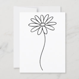 Minimalistisk Blommigt av Daisy Vykort