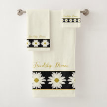Minimalistisk Blommigt av svart och vit Daisy