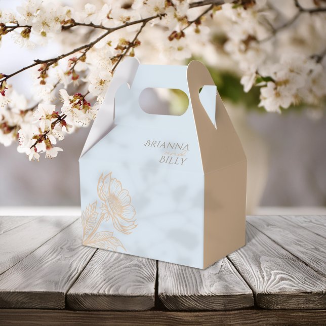 Minimalistisk Blommigt Bröllop Presentaskar (Skapare uppladdad)