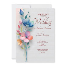 Minimalistisk blommigt bröllop