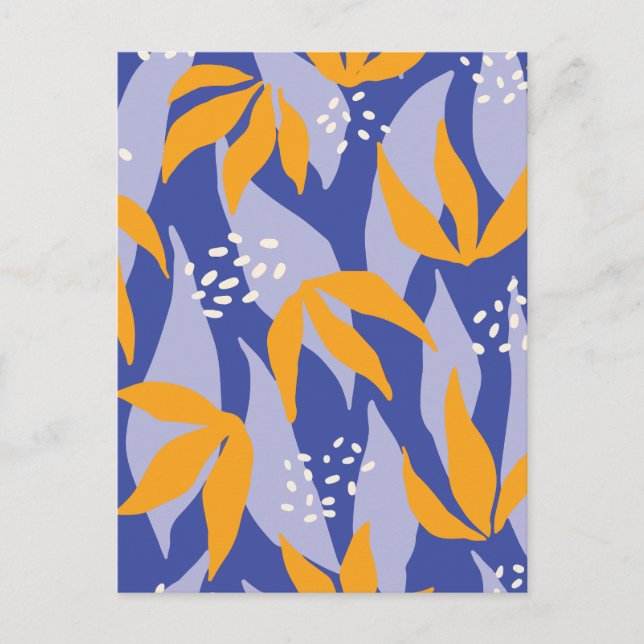 Minimalistisk blommigt helg vykort (Framsida)