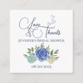 Minimalistisk blommigt kärlek och tacksam möhippa tilläggskort