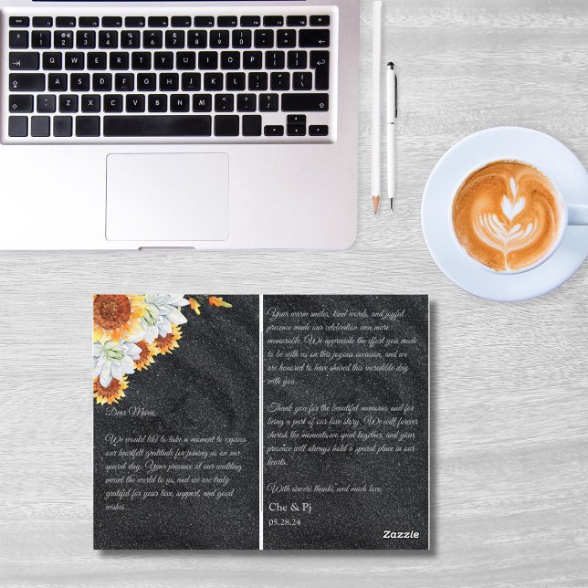 Minimalistisk Blommigt - tackkort Vykort (Skapare uppladdad)