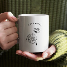 Minimalistisk blomster naturinspirerad enkel vit