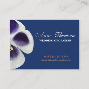 Minimalistisk, blomsterinspirerad professionell fö visitkort