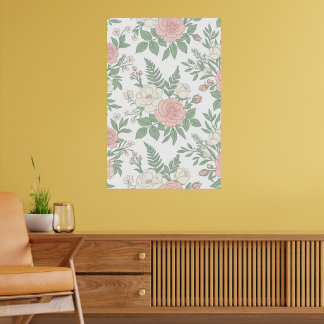 Minimalistisk blomsterkonstaffisch med botaniska m poster