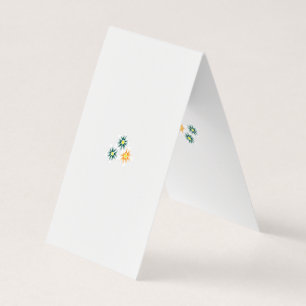 Minimalistisk blomsterkort Elegant bröllop Visitkort