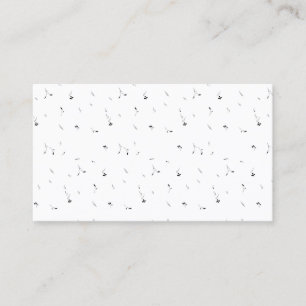 Minimalistisk blomsterlegans Premium visitkort